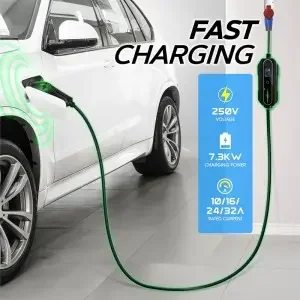 7KW Portable Charging Station for EV Cars New Energy Vehicle Parts Accessories with 32A Output Current CCS1 GBT Adapter view 5