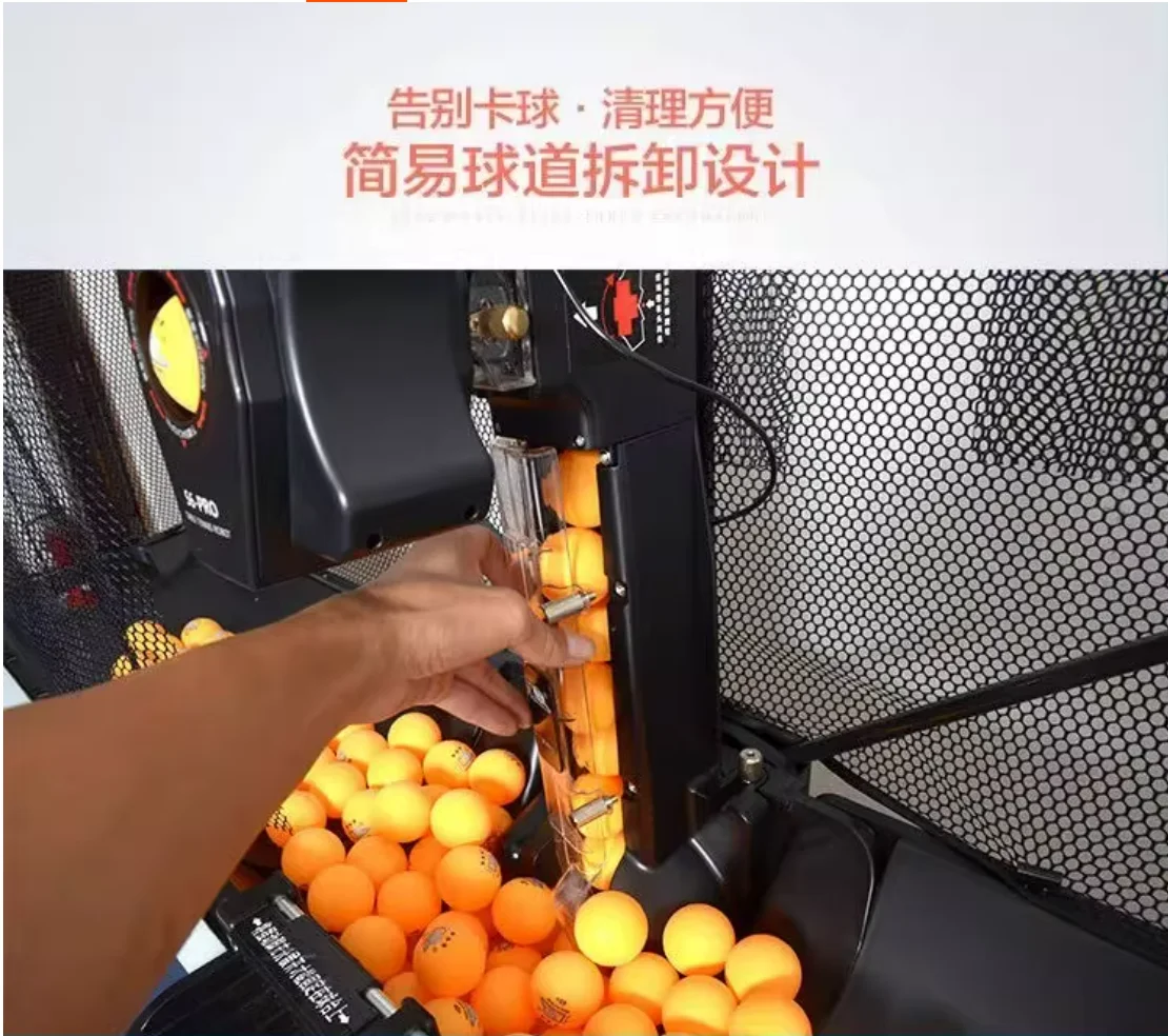S6-PRO Table Tennis Robot Automatic Ping Pong Ball Trainer with Net