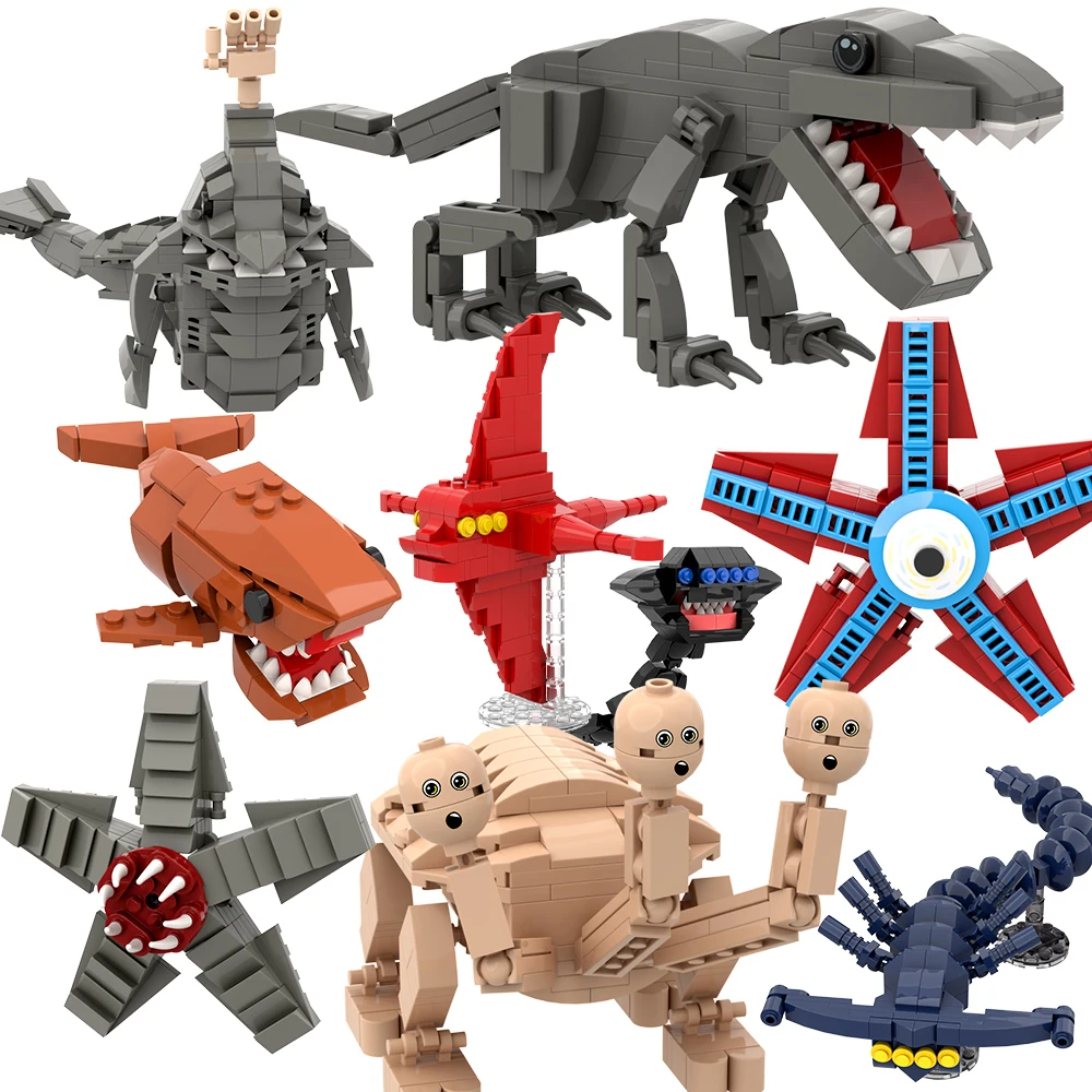 

Конструктор Subnautica 2026: Фигурки морских монстров Блуп и Эль-Гран-Майя, Левиафан. Сборные DIY-блоки. Подарок для фанатов.