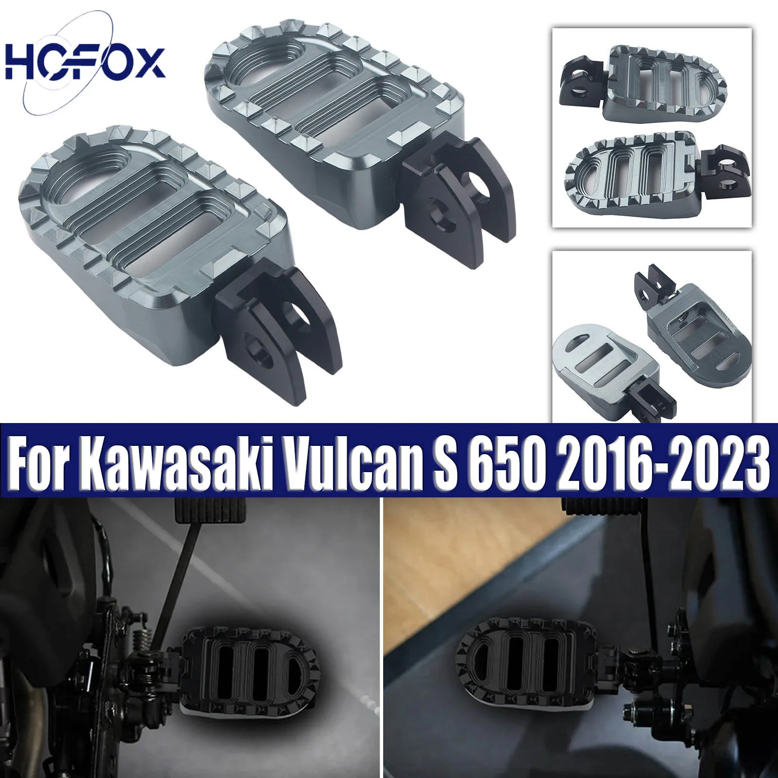 

For Kawasaki Vulcan S 650 2016-2023 Motorcycle Front Footpeg Footrest