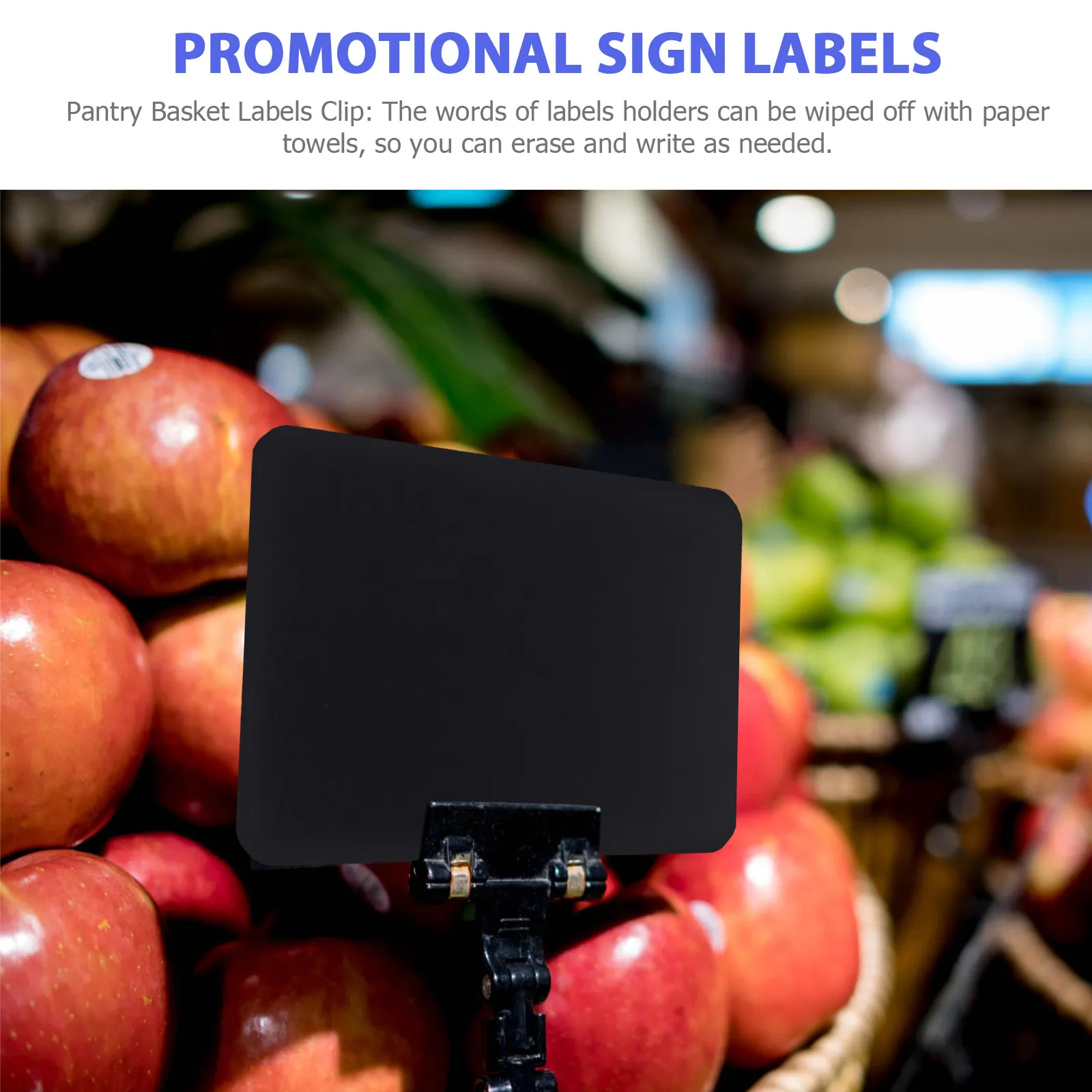 

12Pcs Re-Writable Price Label Tags PVC Price Display Signs for Shops Supermarket Merchandise Advertising Sign Label Tag