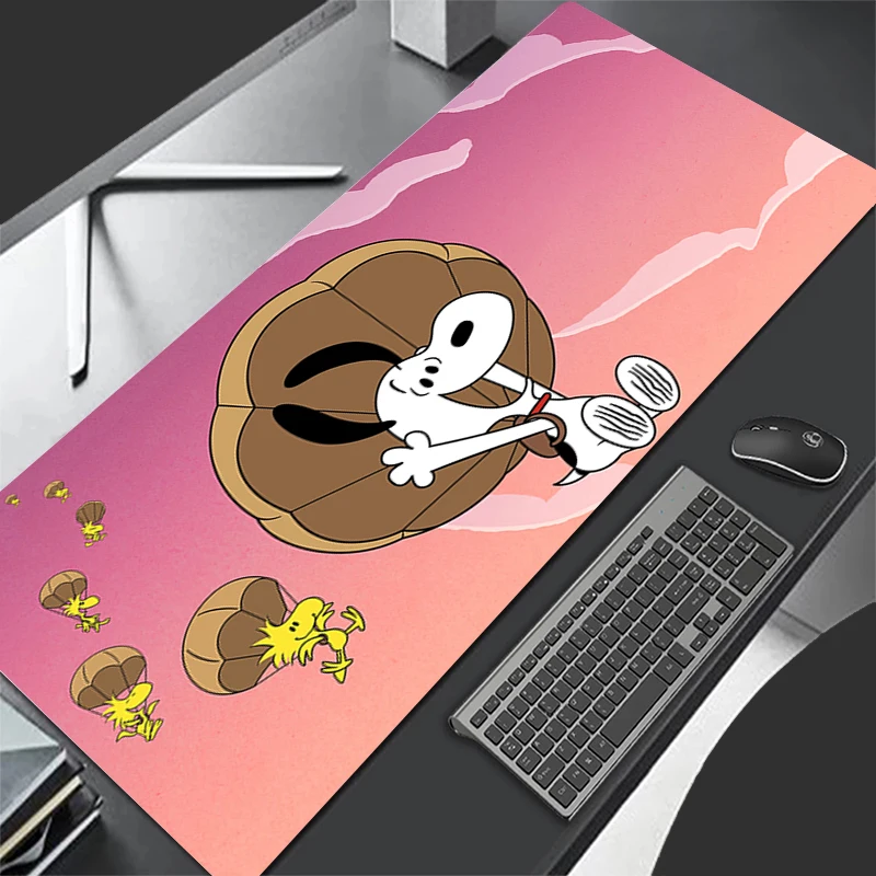 لوحة ماوس أنمي Kawaii ، لوحة ماوس مجرة فضائية ، خزانة ألعاب كلاب توب ، كرتون S-سنوبي ، بساط لوحة مفاتيح ، حصيرة مكتب مطاطية ناعمة ، XXL