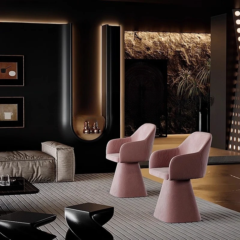 

Светлый роскошный стул для макияжа премиум-класса для спальни, туалетный стул для главной спальни, простой стул-комод со спинкой, домашний стул для макияжа