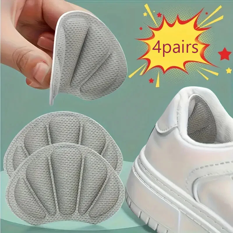 Shoe Heel Sticker Insoles for Sneakers Men Women Heel Pad Size Reducer Heel Pads Liner Grips Protector Pad Pain Relief Inserts