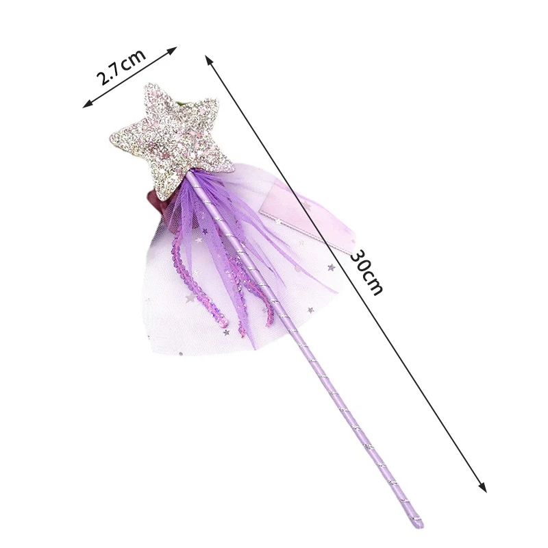 1Pc Hot Sale Five Pointed Star Fairy Wand Toy for Children Kids Stick Girls Birthday Gift Party Halloween Princess Cosplay Props