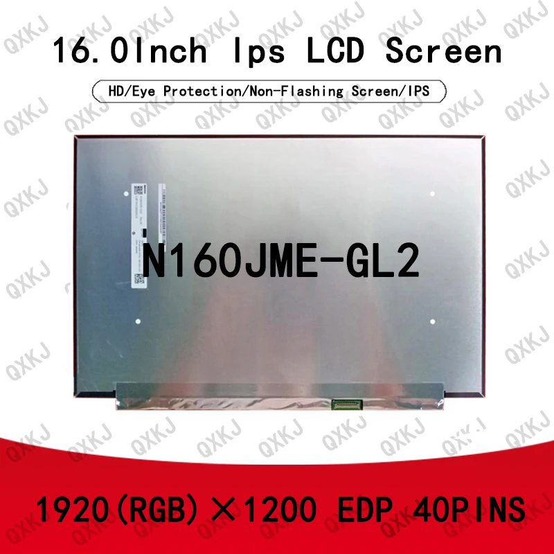 

40pin N160JME-GL2 16.0-inch 1920*1200 Wholesale LCD Panel Laptop Monitor Replacement LCD Screen