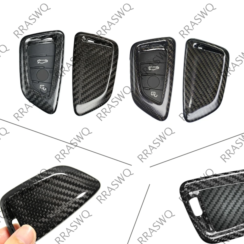 Для BMW X1 F48, X5 F15, X6 F165, F45, G11, G12, G30, X-серии: Сменный корпус/чехол для автомобильного ключа из углеродного волокна