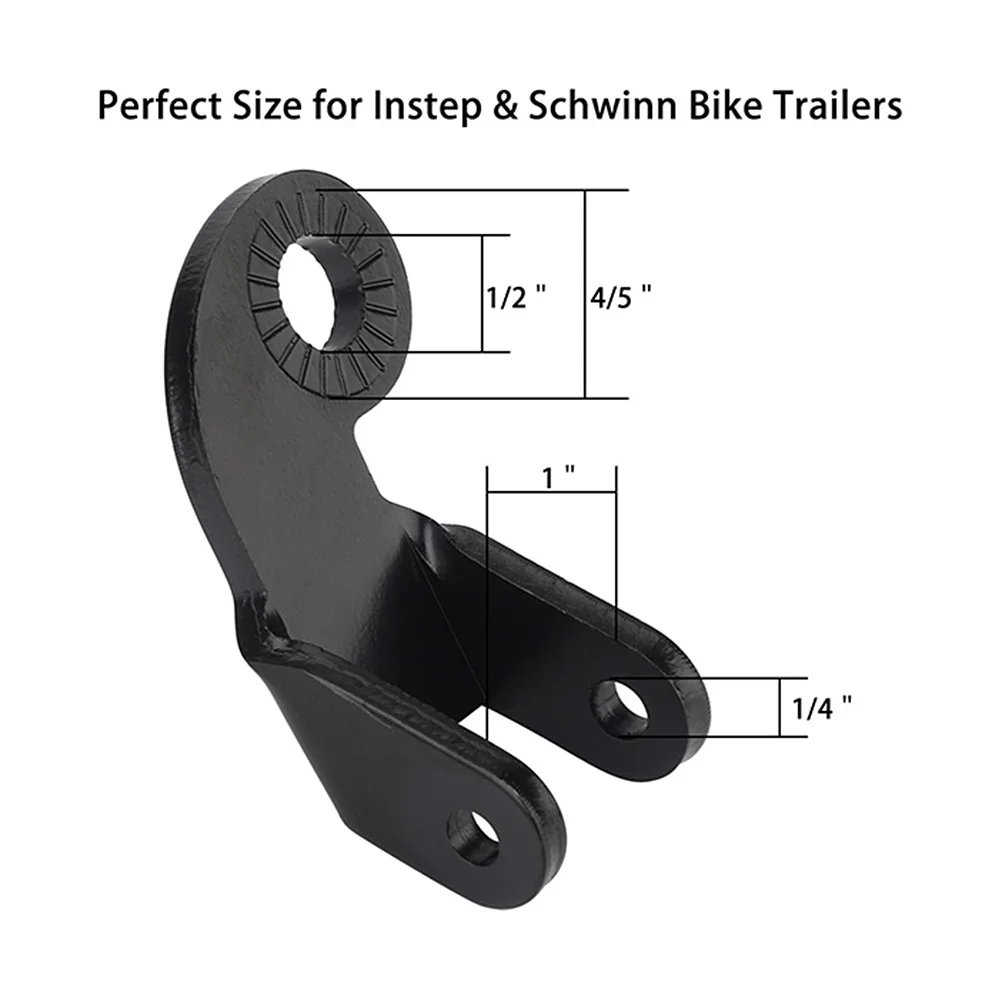 

Bicycle Steel Angled Angled Coupler Attachment For Bike Coupler Attachment For Bike Rear Wheel Black Trailer Trailer Steel Hitch