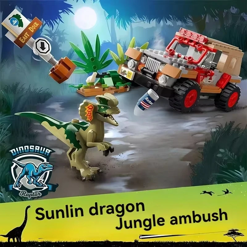 Compatibel MOC Sets Dinosaur World Series Bouwstenen Giganotosaurus Titanosaurus Tyrannosaurus kinderen Park Speelgoed Gift - afbeelding 1