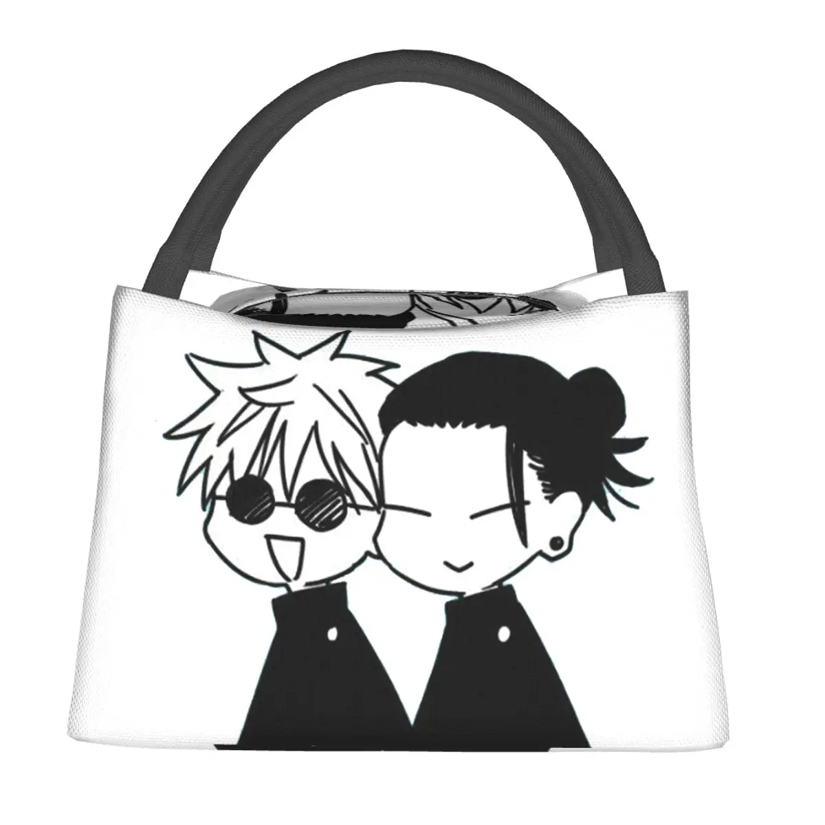 Gojo Satoru And Geto Suguru Insulated Lunch Bag for Women Kids Leakproof Food Boxes Thermal Lunch Box Tote