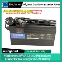 original MInimotors 83V 5A LP-16 3 Pin Insulated Connector Fast Charger For 72V Battery DUALTRON NEW STORM  thunder3 thunder2