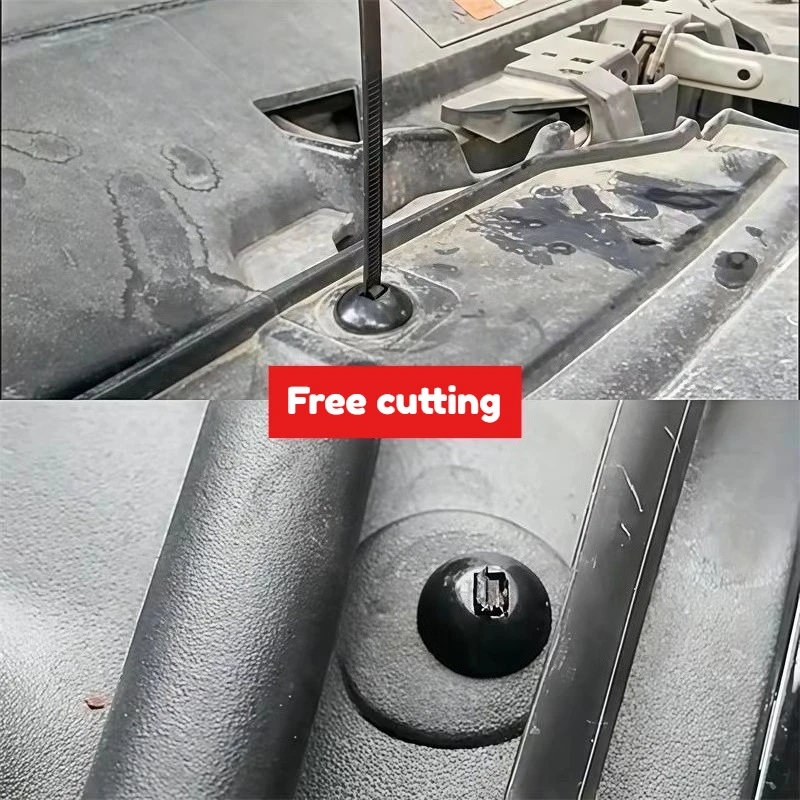 مشبك ربط الكابل ثابت من خلال مشبك ربطة كابل الأظافر الأساسي واقي الطين وإبزيم صندوق السيارة الداخلي #3