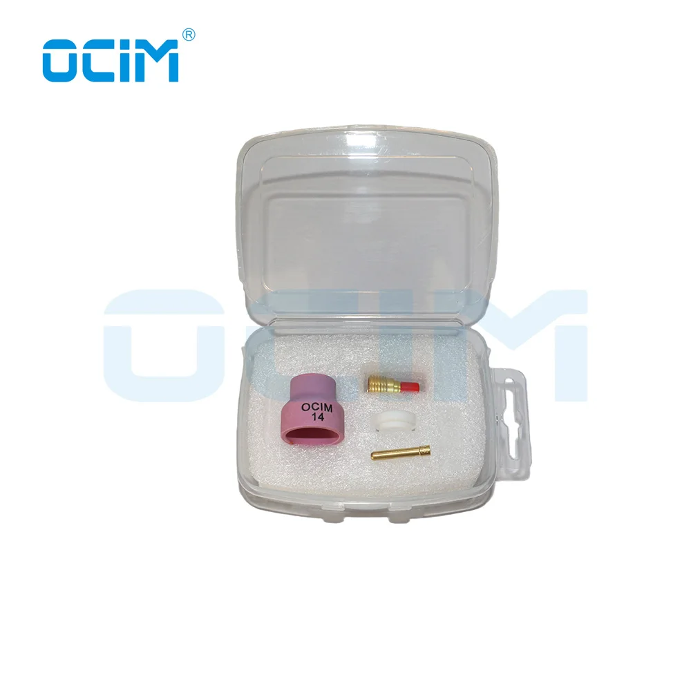 Hàn Tig Phần Bộ Nhôm Gốm Vòi Phun Cốc + Tặng Dụng Cụ Lọc Lưới + Collet + Khí Ống Kính Cho WP9/20
