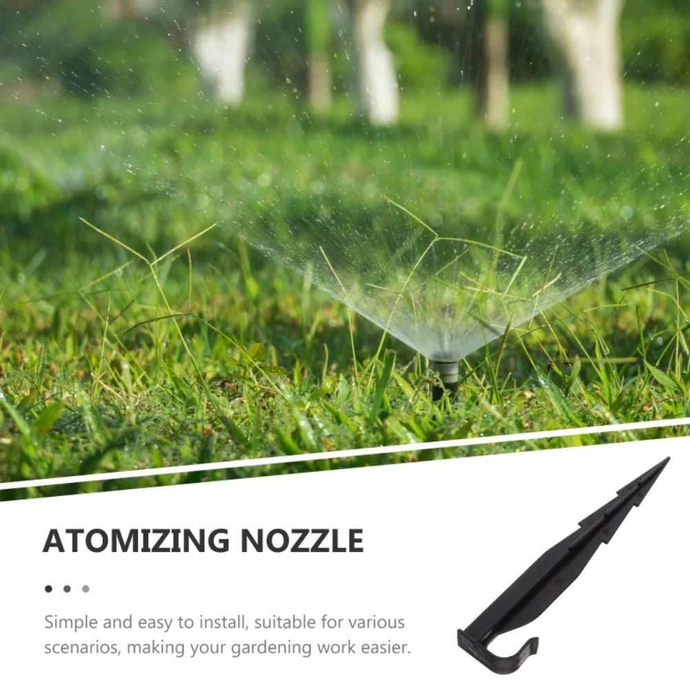 24Pcs Drip Irrigation Support Stakes Pe Barbed Stakes for Lawn Garden Agriculture Construction Outdoor Watering System Hose