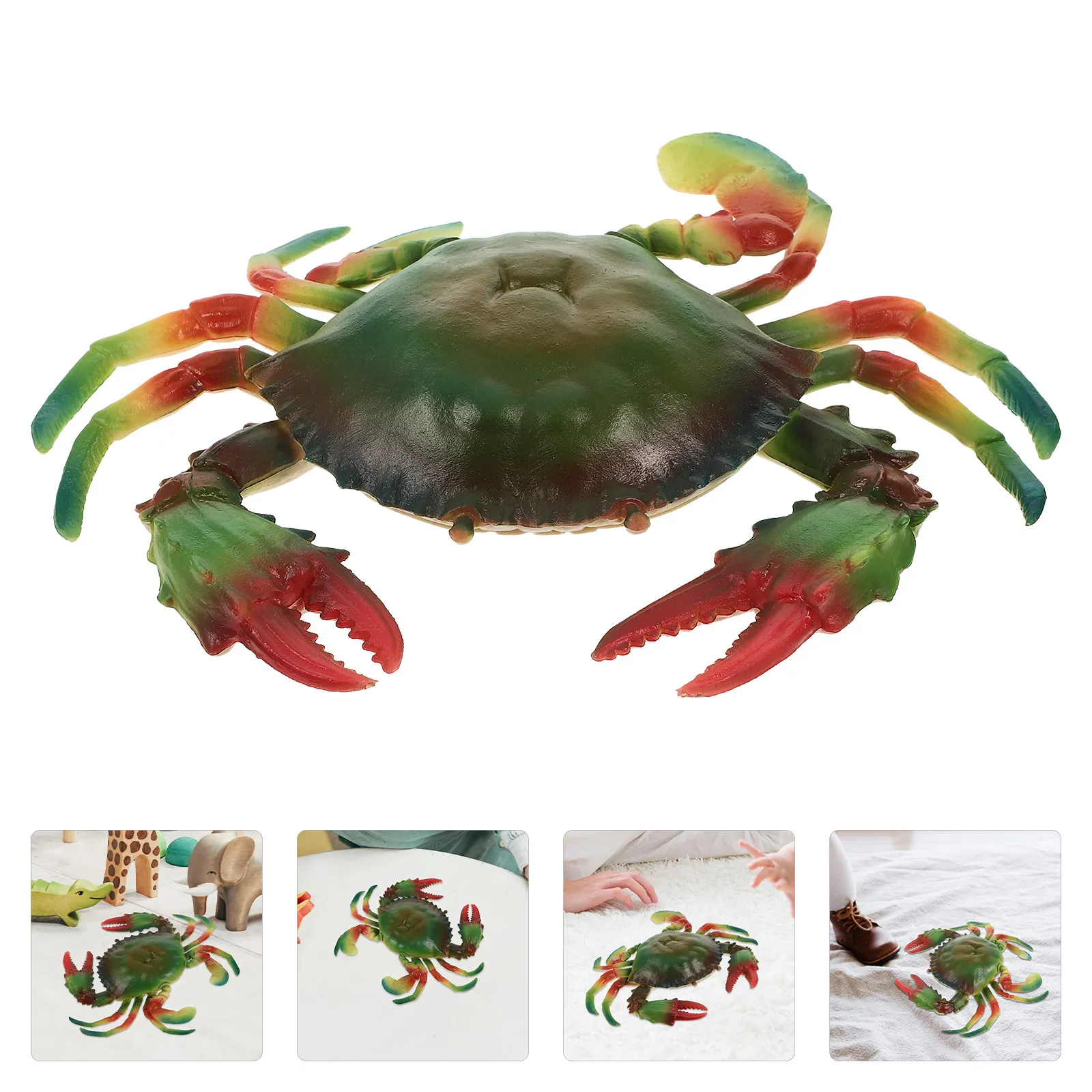 Simulated Crab Realistic Sea Animal Educational Learning Early Childhood Playset Adorable Artificial Simulation Creative