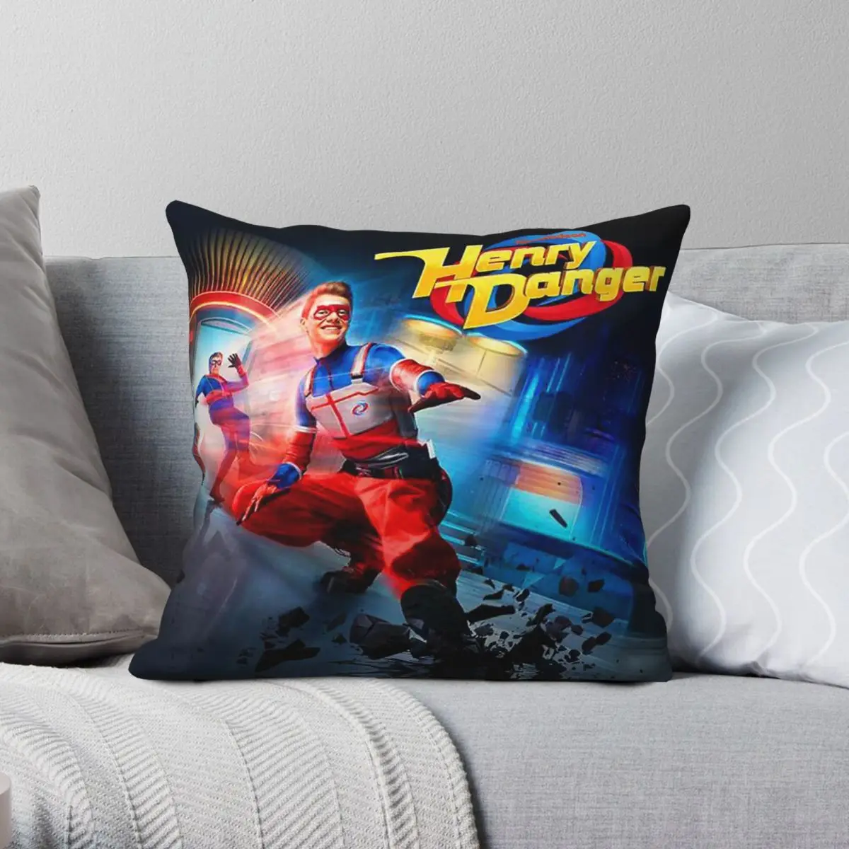 Henry Danger Pillowcase Polyester Linen Velvet Creative Zip Decorative Pillow Case Sofa Cushion Cover 18