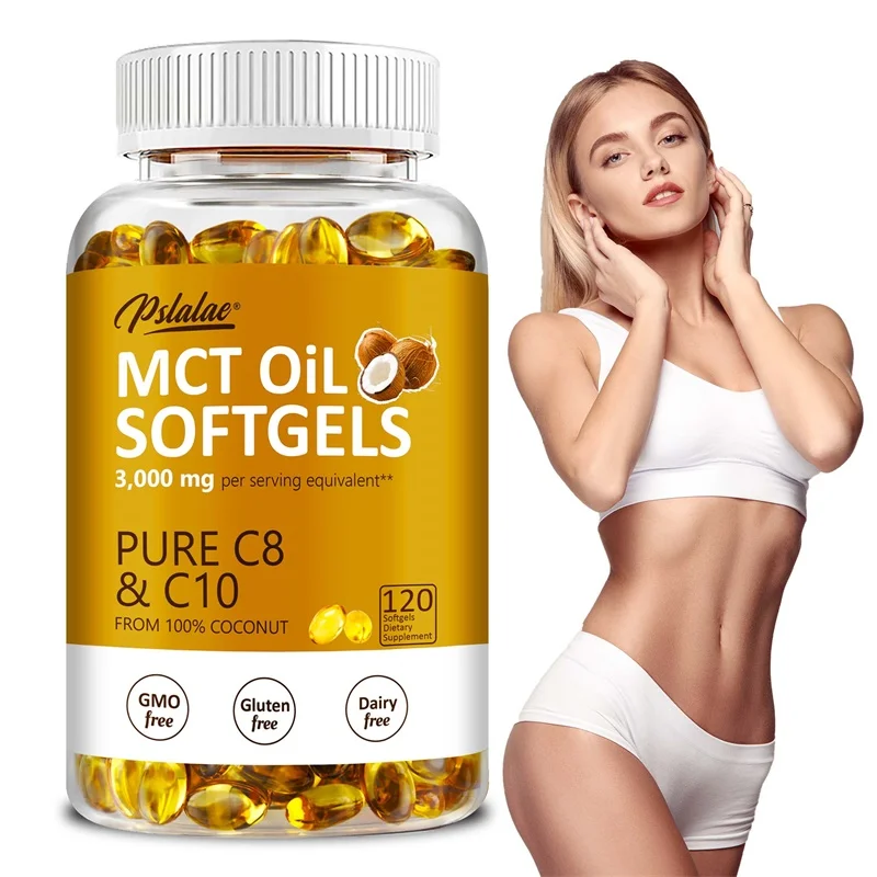 

MCT Oil Softgels - Supports Energy, Focus, Mental Clarity, Fat Burning, Weight Management, Improves Digestion