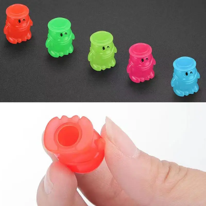 Fluorescent Car Tire Valve Caps 4PCS Penguin Tire Air Valves Stem Caps Tire Air Caps Cover For Most Cars SUVs Trucks Motorcycles