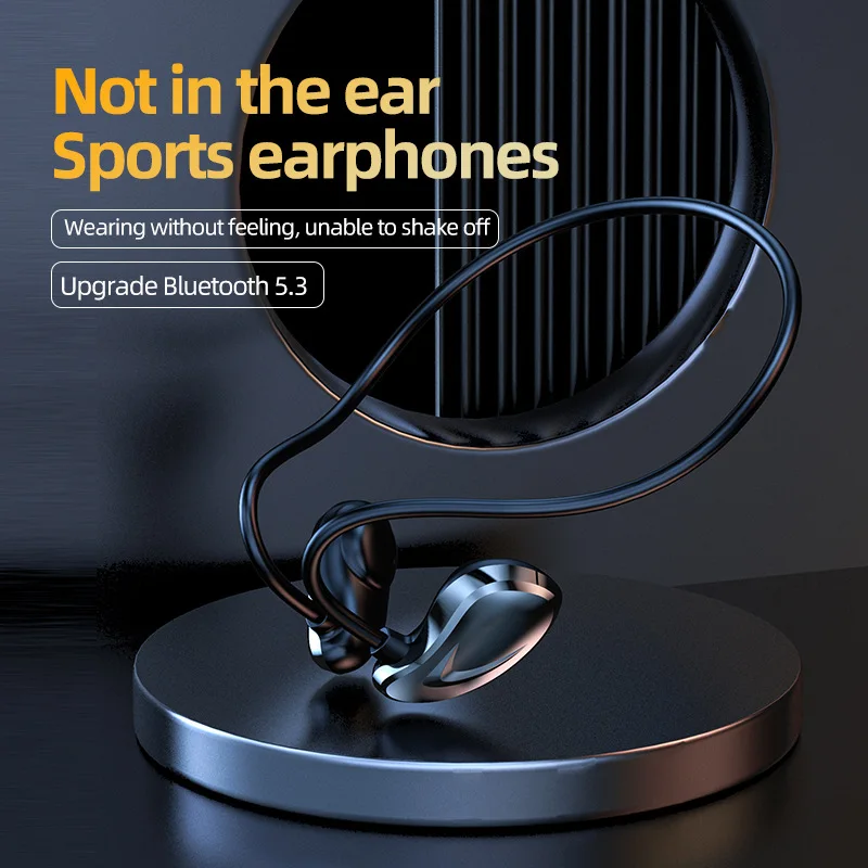 Não no ouvido sem fio earhook fone de ouvido fones ipx7 à prova dipágua bandana esportes fones tws jogos com microfone