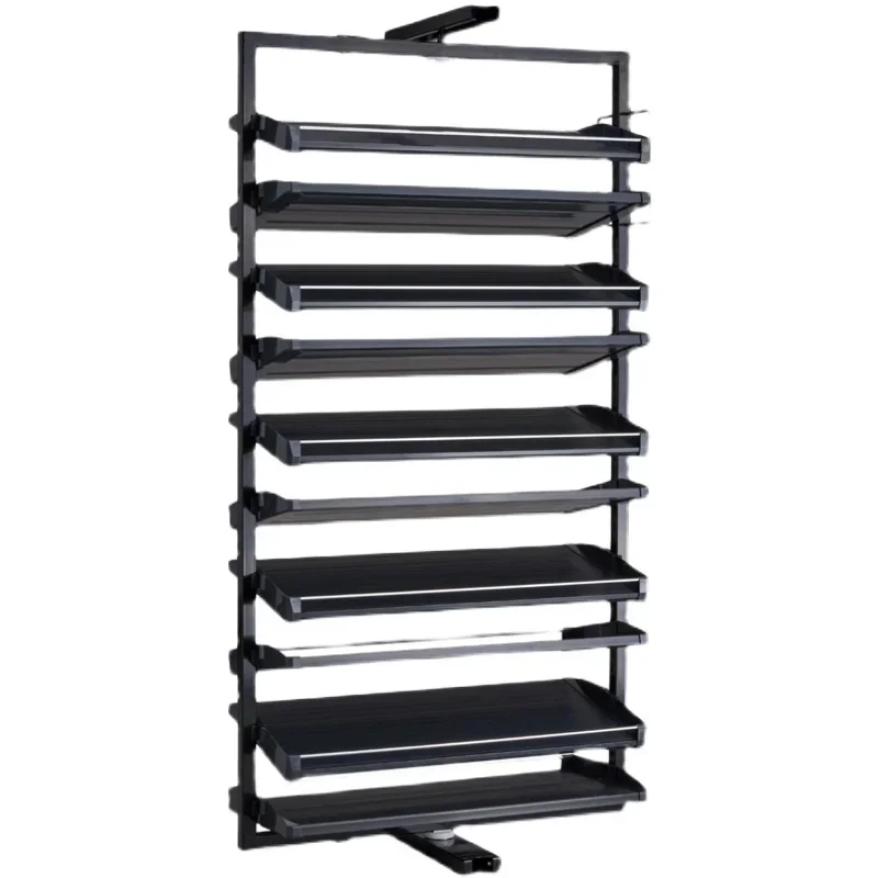 

Shoe cabinet rotating rack 360-degree rotating shoe rack ultra-thin custom hardware accessories slide rail rotation.