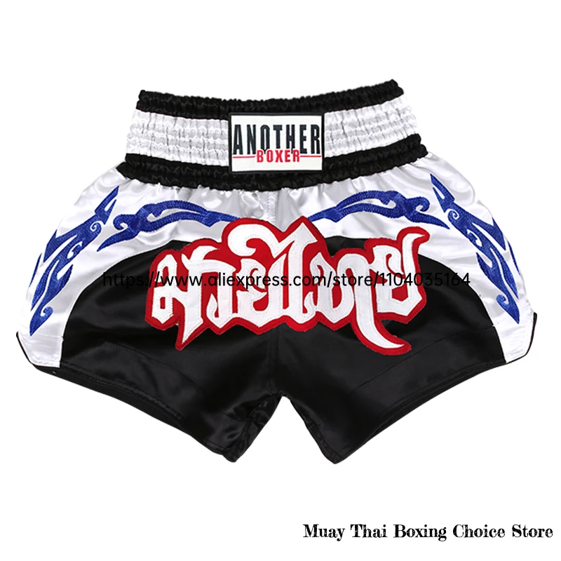 

Muay Thai Shorts Classic Boxing Shorts Men Women Child Satin Martial Arts MMA Clothing Gym Cage Fight Grappling Kickboxing Pants