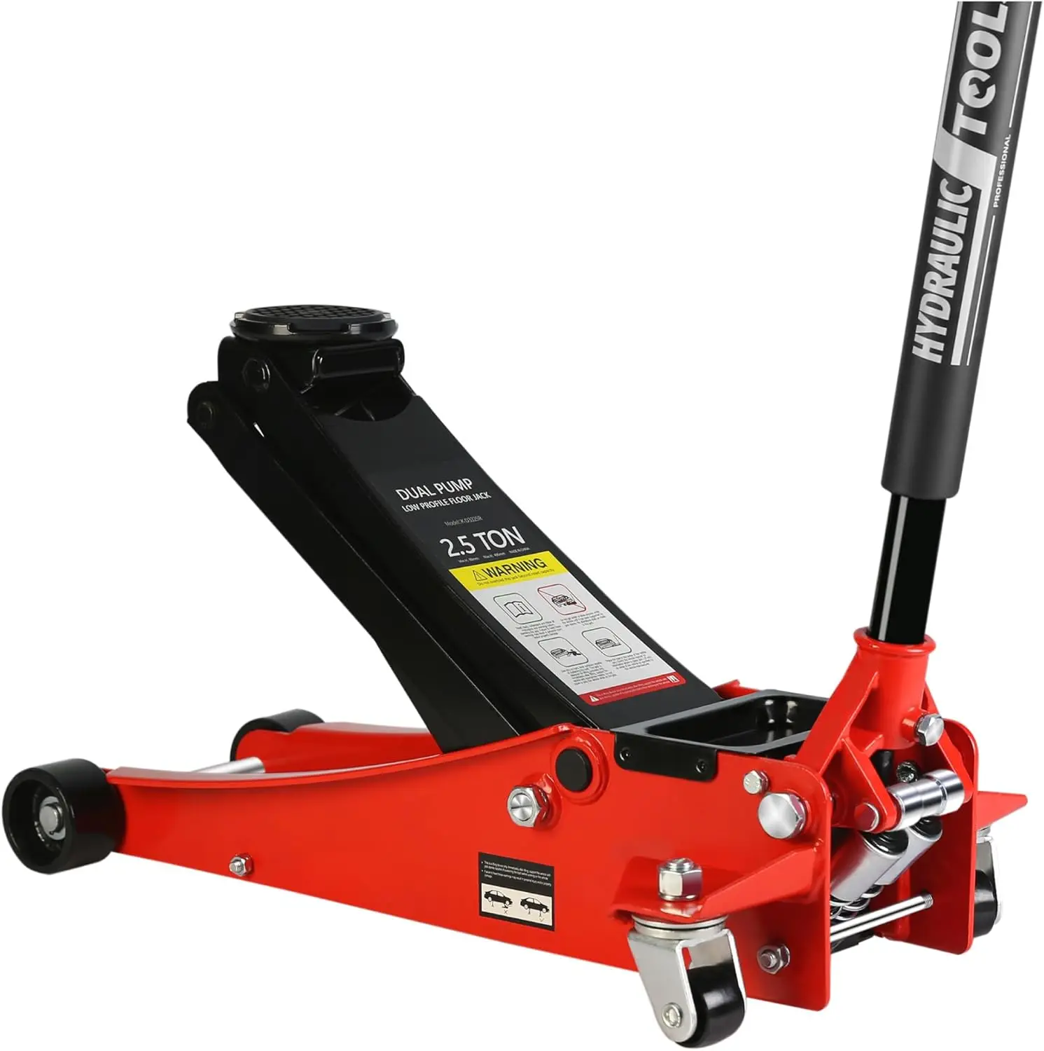 

2.5 Ton Low Profile Floor Jack,Steel Racing Floor Car Hydraulic Jack with Dual Pistons Quick Lift Pump,Truck Jack Lifting Range