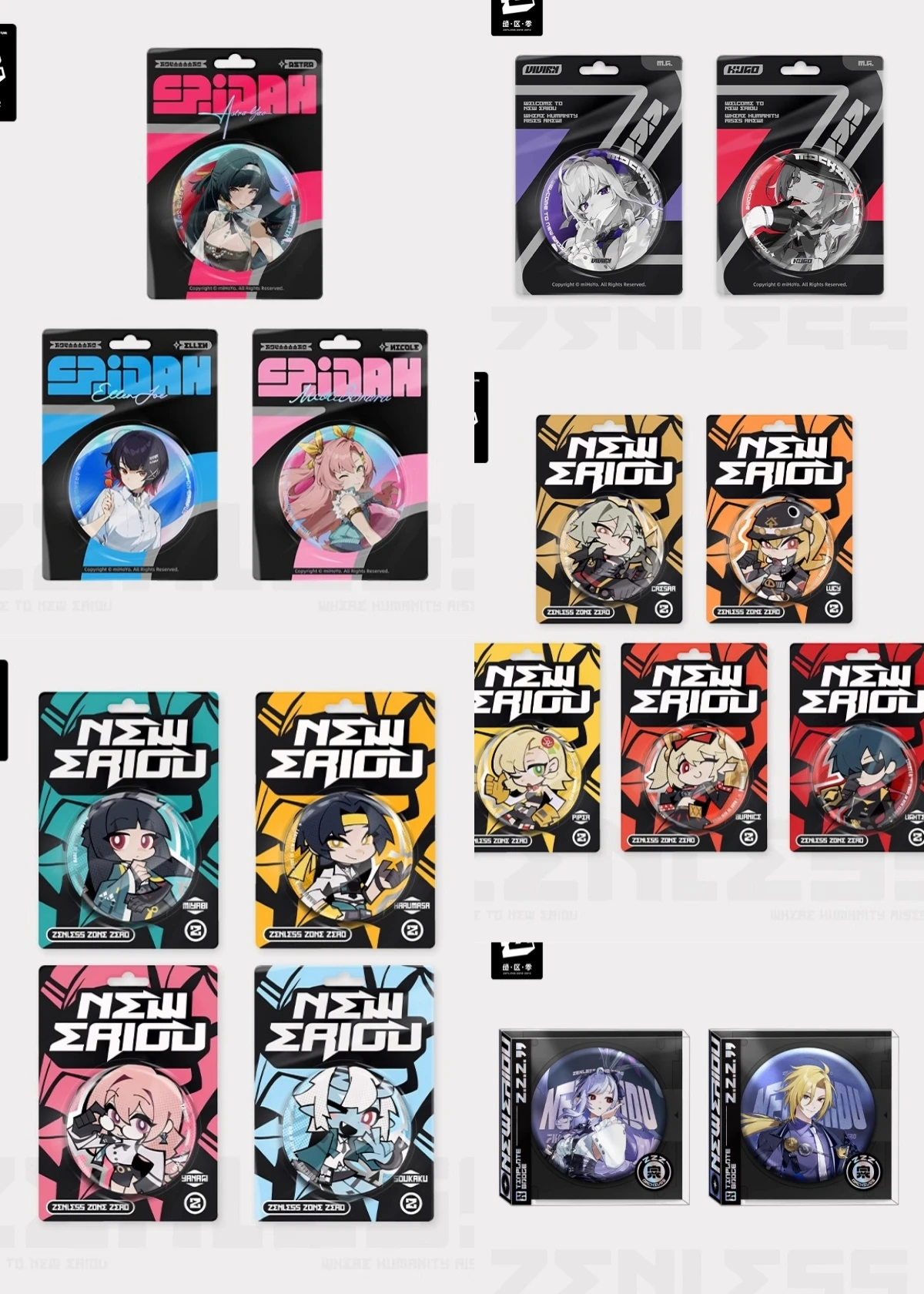 Original zz ellen joe astra yao hugo vivian nicole hoshimi miyabi isqueiro emblema mihoyo zenless zona zero ellen cosplay anime