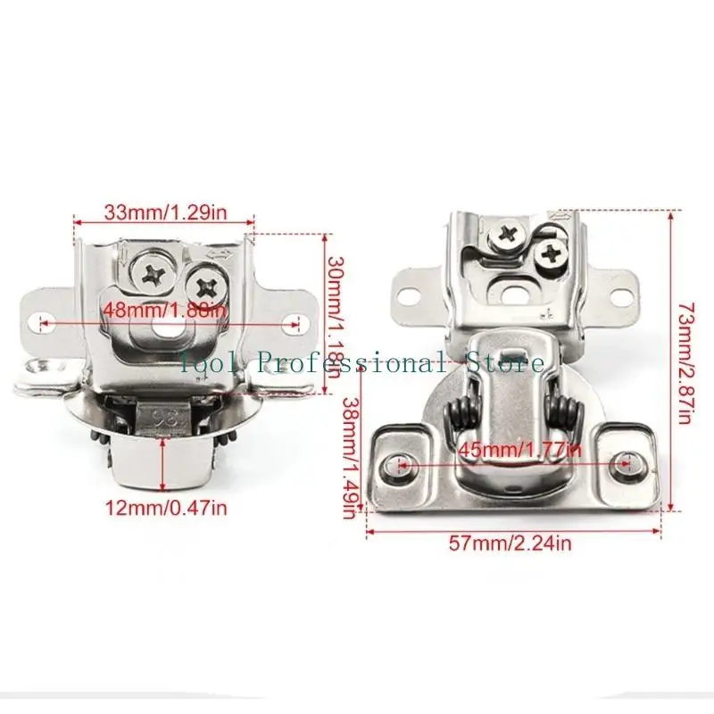 57QF US Type Cabinet Hinges Soft Close Kitchen Cabinet Hinges Simple Installations