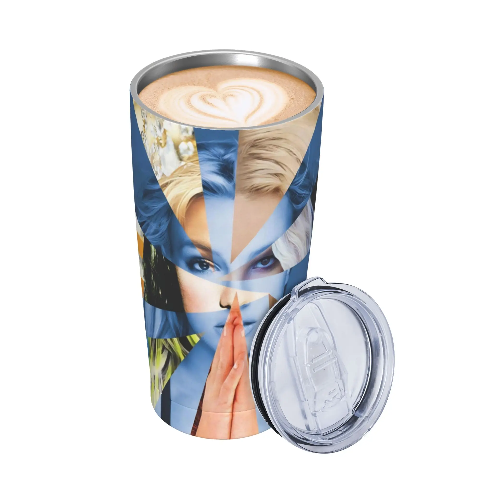 Singer Britney Spears Tumbler Vacuum Insulated  Coffee Cups Vacuum Flask Double Wall Mugs Water Bottle 20oz