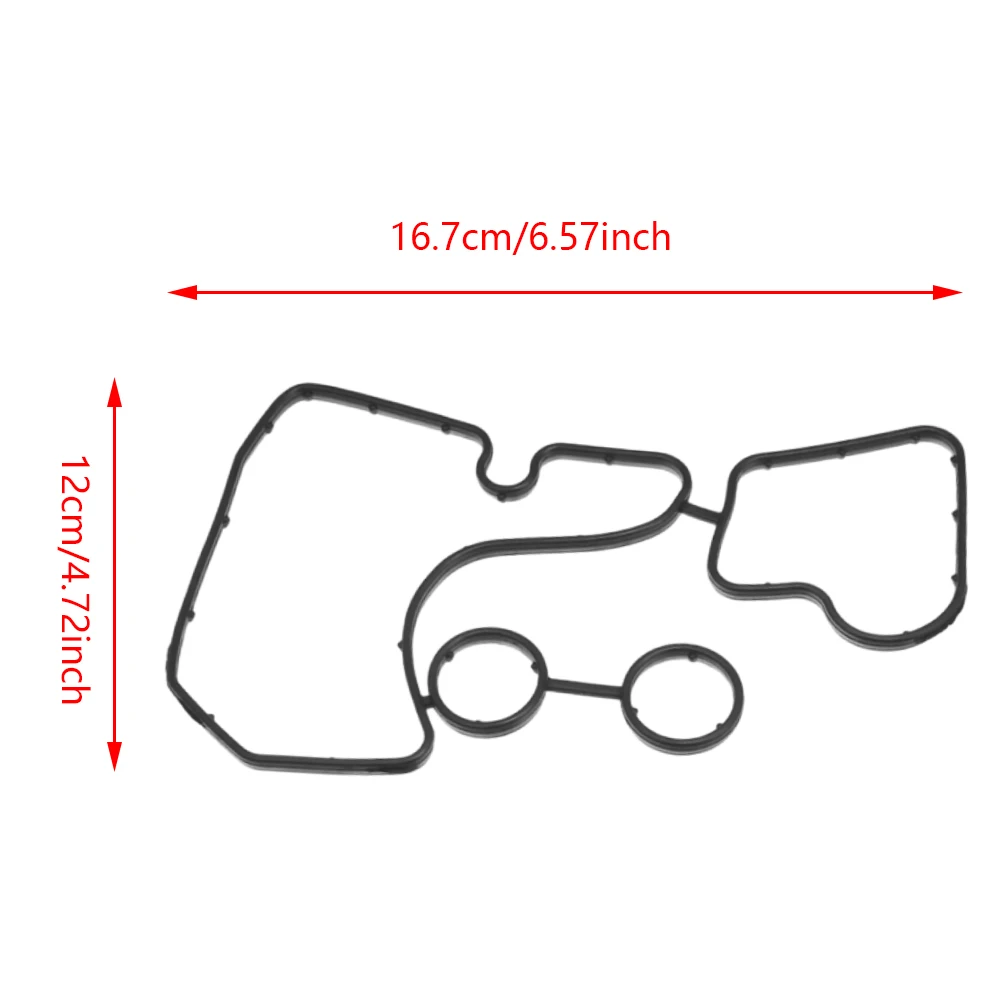 1 zestaw gumowych czarnych uszczelek chłodnicy oleju do Audi A6 A7 A8 Q5 Q7 3.0L TDI V6 DIESEL A/T 059117070 059117070 B Akcesoria samochodowe