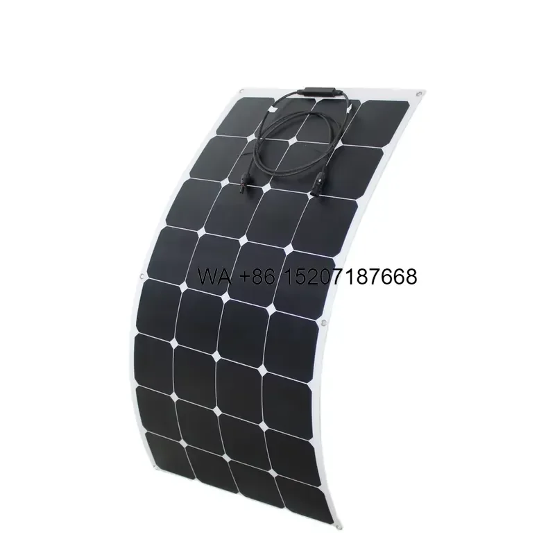 Wmwmnu High Quality Lightweight Anti-corrosion Waterproof SunPower Flexible Solar Panel 60w 120w 340w 48v Bendable for Boat