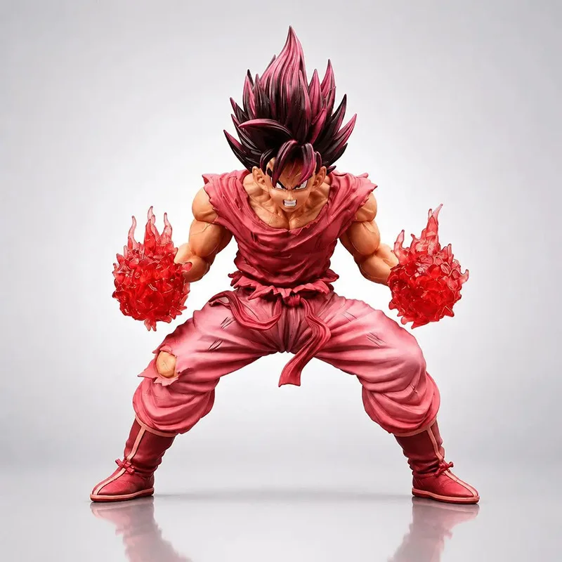 In Stock Son Goku Kaioken Dragon Ball Anime Action Figure Pvc Collectible Statue Model Birthday Gift For Anime Collectors - view 6