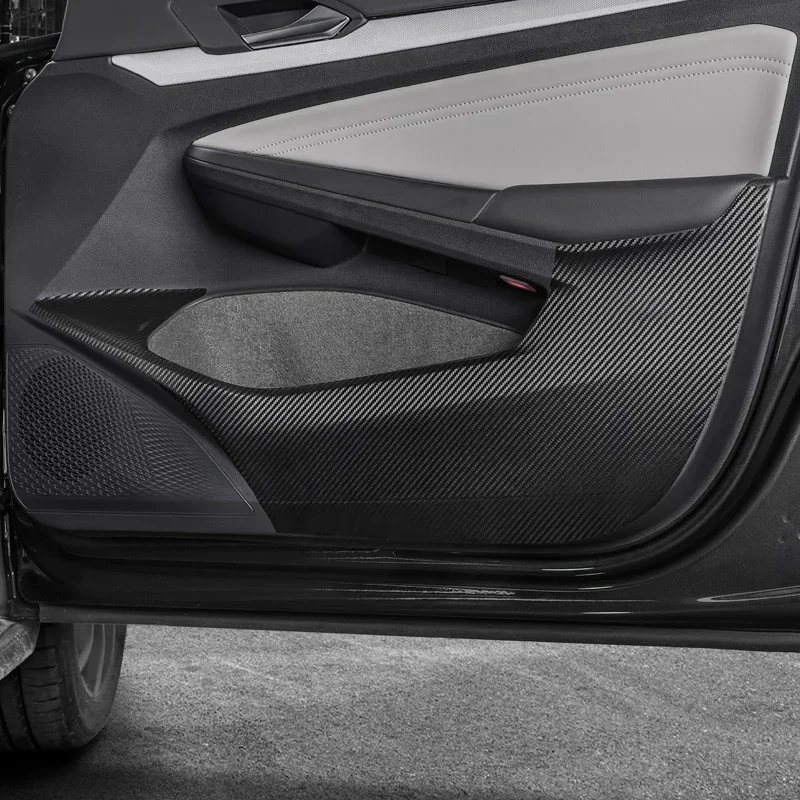 

Узор из углеродного волокна для Volkswagen Golf 8 MK8 GTI Rline 2021 2022 наклейка на дверь автомобиля, модифицированная защитная накладка для салона