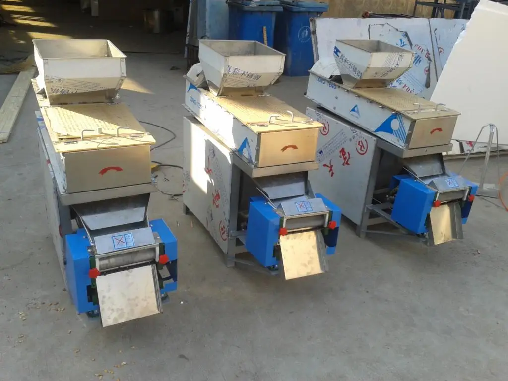 Máquina automática de descascar amendoim, 200-300 kg/h, remoção de pele de soja, grãos de galgo, amêndoa, descascador seco