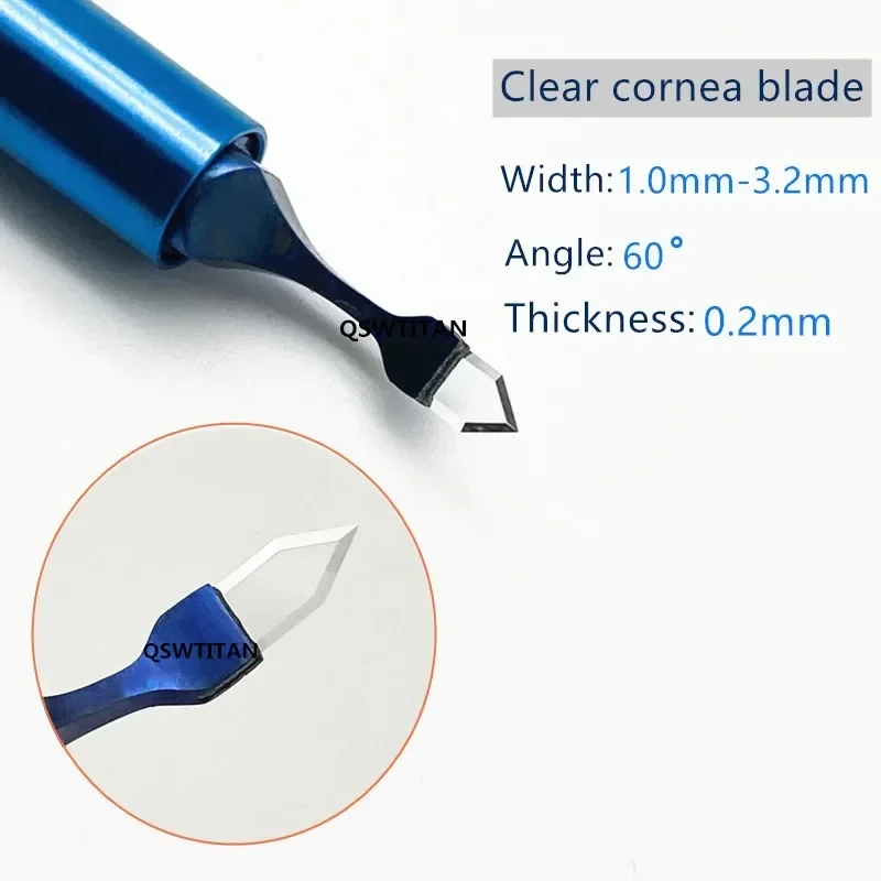 Ophthalmic Clear Cornea Blade surgery Blade Knife Sapphire blade ophthalmic surgery instrument 1pcs