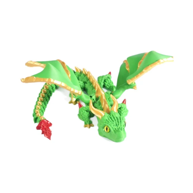 Dragon Wyvern imprimé en 3D avec ailes, modèle de Simulation, cadeau, Dragons articulés, Fidget Dragons, jouets d'ornements de bureau, nouvelle collection