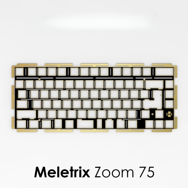 

Meletrix Zoom 75 Positioning Plate Customization PC POM FR4 Aluminium Copper Counterweight for Mechanical Keyboard Accessories