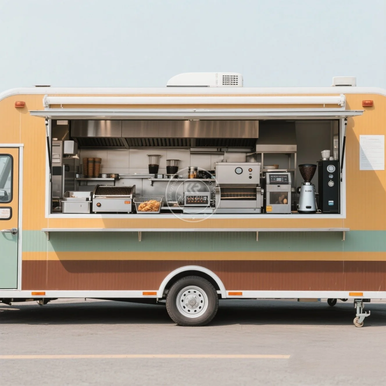 

Food Trailer Truck Ice Cream Coffee Snack Food Trailer Kitchen Catering Van Food Truck Full Equipment Food Trailer