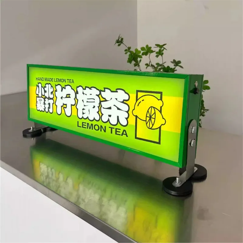 Light box billboard magnetic roof signboard movable