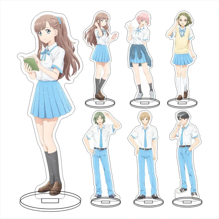 

Even a Replica Falls in Love Anime Stand Model Plate Decoration Desk Figure Display Fan Couple Gift Cartoon Products Ornament