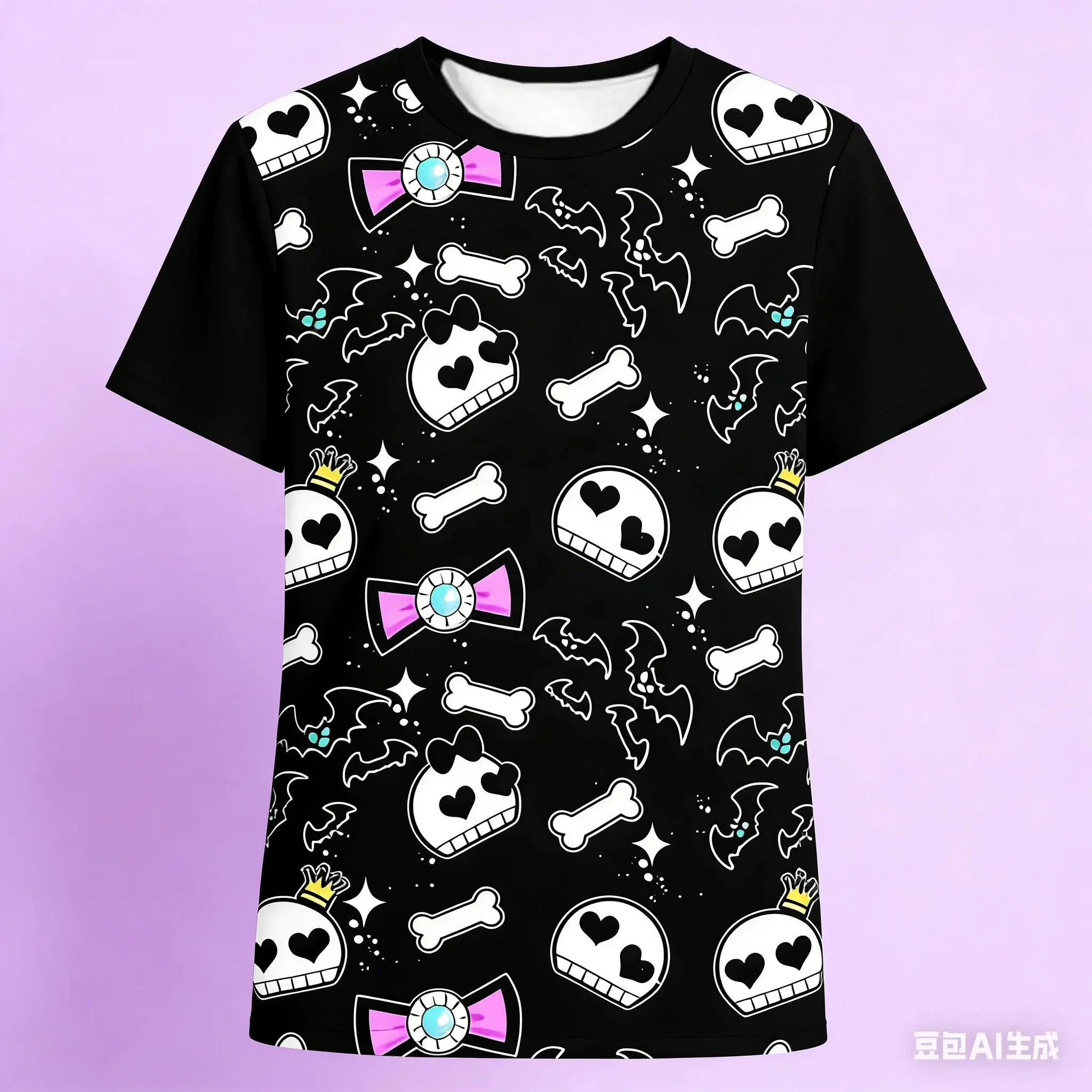 Summer New Arrival Quick Dry Loose Sports Casual T-Shirt for Kids & Adults, Y2K Harajuku Style, Fashion Sweet Cute Tops for Girl