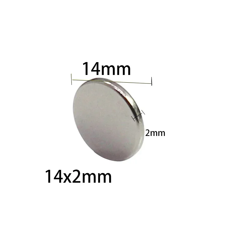 N35 14x2 14x3 14x4 Magnet Superpower Neodymium Nickle Coating Strong Search Magnetic Scooter Electric Fridge Motor Generator