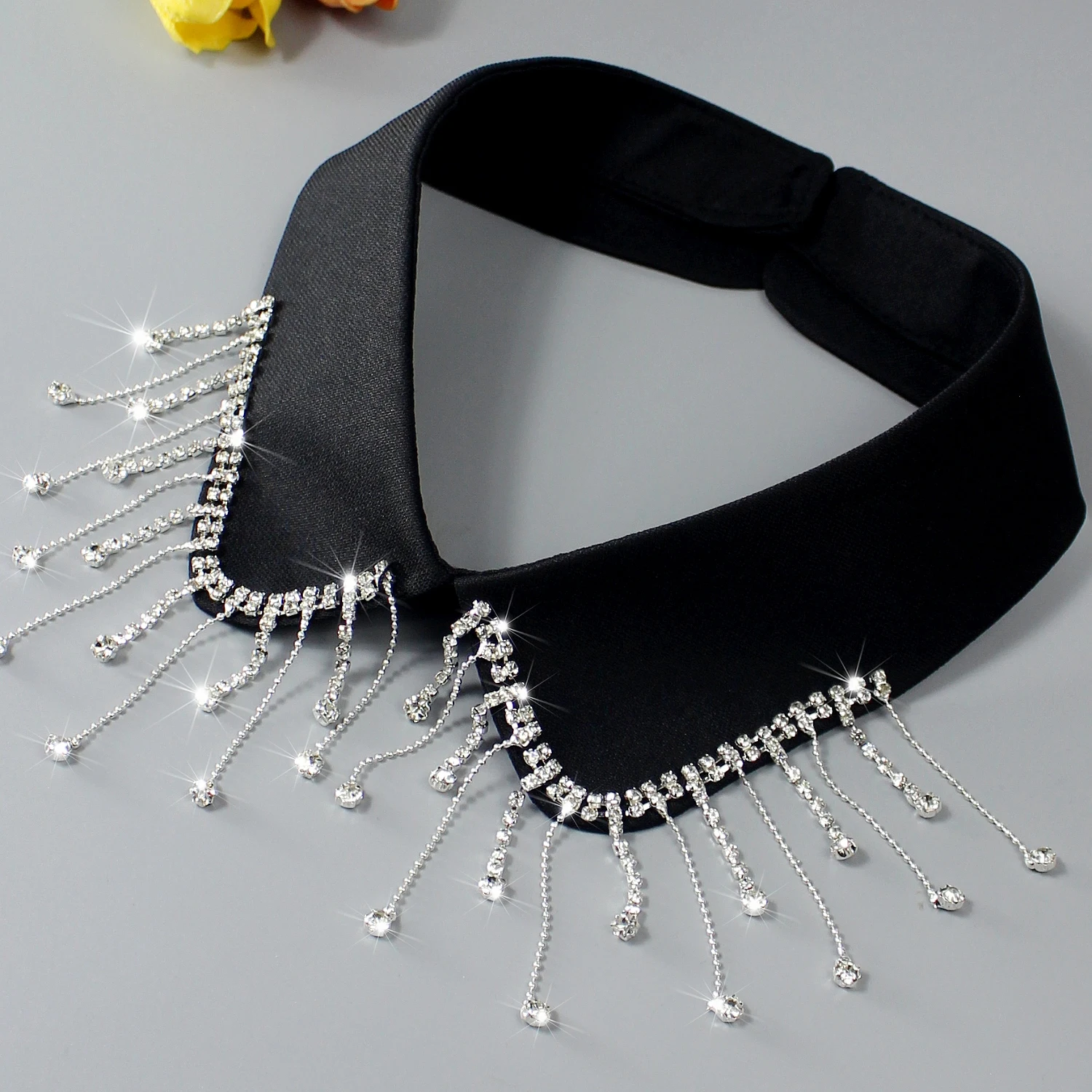 1 Stück Perlenkragen mit Perlenketten, handgefertigt für luxuriösen, glänzenden und exquisiten Look. Das ist etwas Außergewöhnliches. – Detail 5