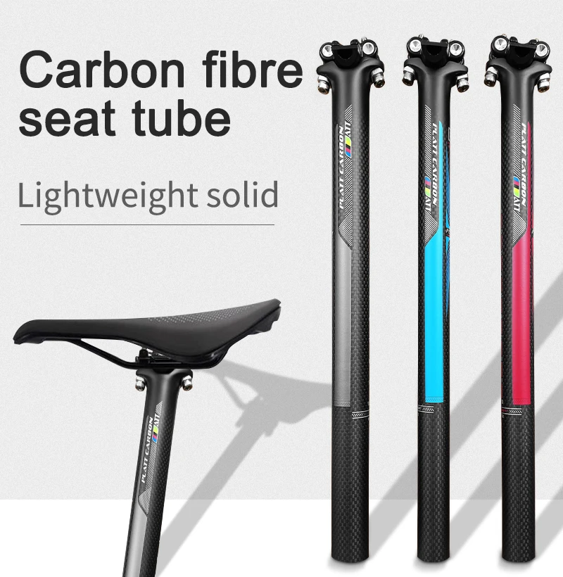 Full Carbon MTB Bike seatpost seat tube Road Bicycle Seatpost Mountain Bike seatpost 27.2/30.8/31.6 x 400mm