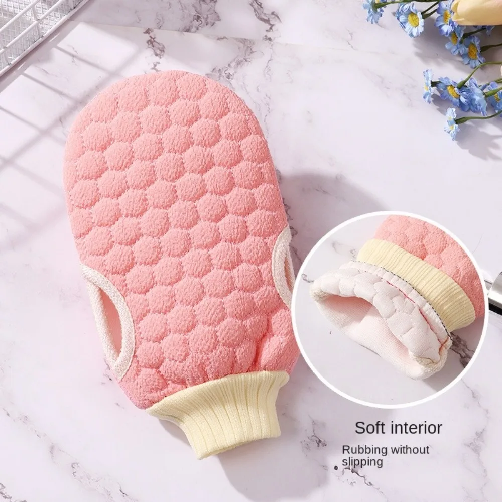 Double-sided Bath Glove Body Washing Dead Skin Removal Body Cleaning Scrub Mitt Exfoliating Rubbing Shower Scrub Glove