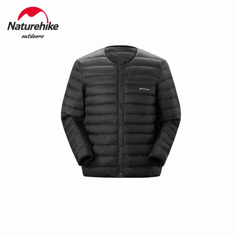 Naturehike Camping Liner Goose Down Jacket Outdoor Winter Thermal Waterproof Collarless Ultralight Hiking Quilted Puffer Coat