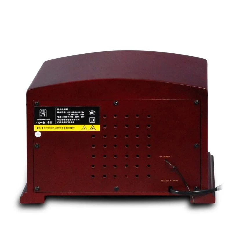 Altavoz de madera de escritorio de radio antiguo antiguo antiguo de radio vintage