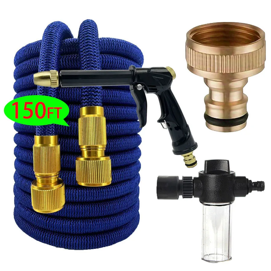 

Magic Watering Hose Flexible Expandable Garden Hose Reels Water Hose Pipe Car Wash Hose Quick Connector With 25FT-150FT