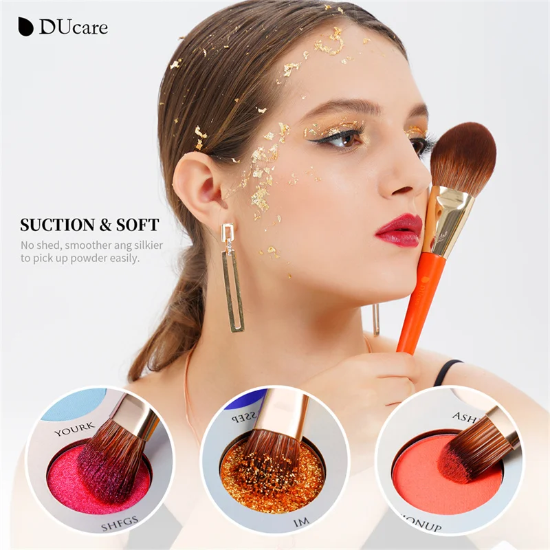 DUcare 8-14PCS Makeup Brushes Set Professional Beauty Make up brush  Powder Foundation Eyeshadow Brushe Cosmetic Tool Gift Brush