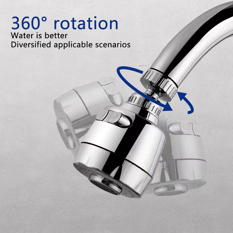 360 Degree Rotating Faucet Splashproof Sprinkler Pressurized Extension Tube Universal Water Saver Kitchen Tool sink accessories